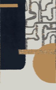 Tapis moderne abstrait carré en jute, peluche épaisse, tufté à la main, avec dos antidérapant en caoutchouc, pour la décoration du salon - Product Image 1