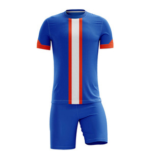 <b>Soccer</b> Uniform Latest High Quality Customized Unisex Football Uniform 100% Polyester Digital Printed Short Sleeve Wholesale - Product Image 4