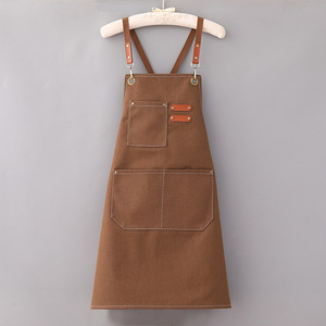 Tablier de cuisine personnalisé en polyester pas cher avec poches, pour hommes et femmes, avec impression de logo, texte ou image, idéal pour la cuisson et la pâtisserie - Product Image 3