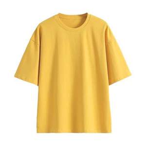 Beazer Sports Men's Oversized Short Sleeve O-Neck <b>T</b>-<b>Shirt</b> Solid Dark <b>Grey</b> Casual Cotton Jersey Tee Eco-Friendly Breathable 250g - Product Image 5