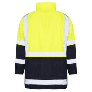 Unisex Hi Vis Reflective Safety Work <b>Jacket</b> Windproof Quick Dry Thick Hooded StanHigh Quality Logo Custom Long Sleeve Workwear - Product Image 6