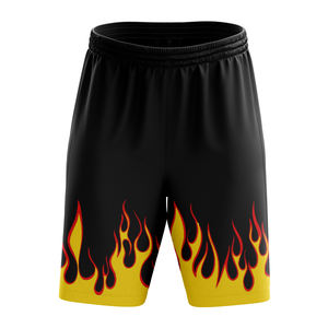 Pantalones Cortos Deportivos Transpirables de Malla para Hombre, Talla Grande, Corte Ajustado, Diseño Estampado Sublimado, Logotipo Personalizado - Product Image 5