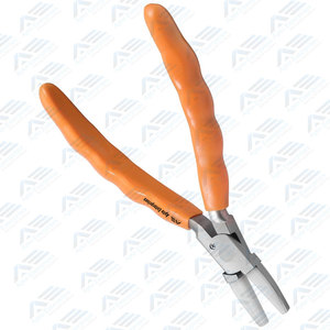 6 Inches Stainless Steel Orange Flat Plier Eyeglasses Repairing <b>Tool</b> Tilt Angle Adjustment Eyeglass Arms Frame Adjusting - Product Image 2