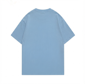 Custom 220 GSM Men's Cotton <b>Polyester</b> <b>T</b> <b>Shirt</b> Casual Crew Neck Silk Screen Printed OEM Private Label - Product Image 3