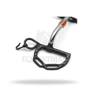 Mors à cheval Kimberwick Pivot Cricket Roller Curb, équipement d'équitation - Product Image 4