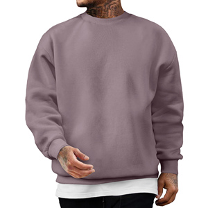 Sudadera 100% algodón, cuello redondo, estilo deportivo, nueva moda, básica, mezcla de algodón, sudadera personalizada para hombre 2027 - Product Image 2