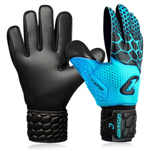 Gants de gardien de but professionnels pour hommes, antidérapants, respirants, en polyester/latex, protection des doigts extensible, équipement d'entraînement - Product Image 1