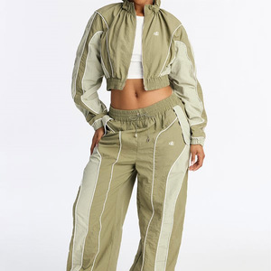 Conjunto de Chaqueta y Pantalones Deportivos de Nailon de 2 Piezas para Mujer, Chaqueta Ligera de Poliéster y Pantalones Deportivos Transpirables e Impermeables, OEM - Product Image 3