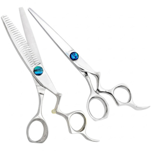 Best Sale Stainless Steel <b>Barber</b> Scissor <b>Set</b> Professional Hair Cutting Shears for Salon and Home Use Made In Pakistan - Product Image 3