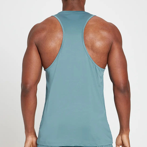 Solid Customized Color Men Tank <b>Top</b> Wholesale Cheap Price Back <b>Mesh</b> High Quality Sports Wear Gym Fitness Cotton Bamboo Tank <b>Top</b> - Product Image 5