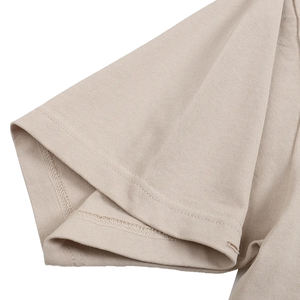 Camiseta Retro Urbana para Hombre al por Mayor, de Alta Calidad, 100% Algodón Pesado, con Letras Bordadas, Color Sólido, Lavado Nieve - Product Image 4