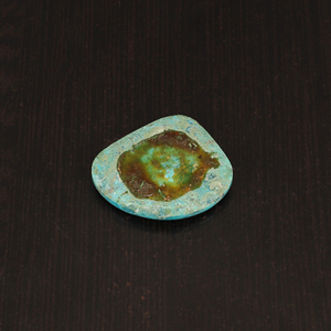 Pierre précieuse naturelle turquoise d'Arizona américaine, cabochon, 42,0 carats, 33x26 mm, pour la fabrication de bijoux - Product Image 5