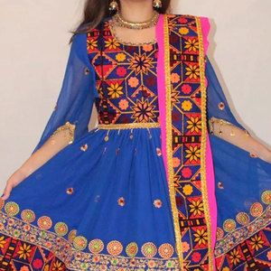 Vestido afgano tradicional para mujer, holgado, de manga larga, hecho a mano, ropa étnica cultural para mujer - Product Image 3