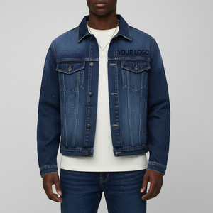 Veste en jean vintage pour pompier, personnalisée, avec logo brodé, épaisse, respirante, streetwear, OEM/ODM, sur mesure, grande taille - Product Image 3