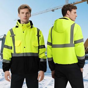 Chaqueta de Seguridad Reflectante de Alta Visibilidad Personalizable 2026 con Múltiples Bolsillos al por Mayor - Product Image 6