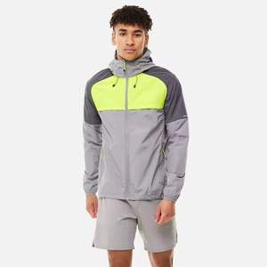 Chaqueta Cortavientos Ligera con Capucha para Hombre, Diseño Deportivo con Bloques de Color, Secado Rápido, Manga Larga, Ropa de Primavera para Exteriores - Product Image 1