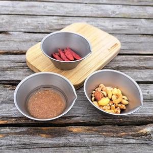 Bol à rebord en titane PY-SIE048 150 ml, produit japonais, tasse à rebord en titane pour le camping, bol doseur, facile à verser - Product Image 4