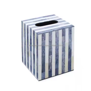 Caja de Pañuelos con Incrustaciones de Hueso Hecha a Mano - Estilo Clásico, Decoración Ecológica para el Hogar, Diseño de Color Personalizable para Mesa, Hogar, Oficina, Hotel - Product Image 5