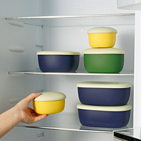 [TSwin] Contenant en silicone EasyCook Giorno Felice 1110 ml, grand récipient de stockage alimentaire en silicone EasyCook pour la préparation