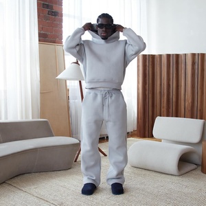Ensembles de survêtements de sport d'été et d'automne de haute qualité, pull oversize ample, survêtements de jogging, ensembles de sweat-shirts à capuche et pantalons de jogging vierges - Product Image 1