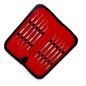 ชุดอุปกรณ์ทำความสะอาดฟันระดับมืออาชีพ ชุดดูแลสุขภาพช่องปาก สำหรับขจัดคราบพลัค หินปูน และคราบหินสะสม  ทำจากสแตนเลสสตีล - Product Image 6