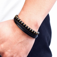 Bracelet en acier inoxydable avec perles personnalisées MenneM, fermoir magnétique multicouche, nouveau bracelet d'été, à porter tous les jours, pour les occasions spéciales