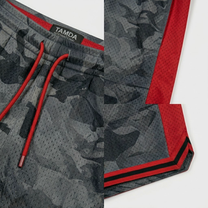 <b>Men's</b> Basketball <b>Shorts</b> Custom <b>Patch</b> Embroidery – Quick Dry High Quality | Heavy Mesh <b>Shorts</b> With Pockets - Product Image 4