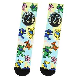 Grateful Dead Crew Socks Chaussettes d'été décontractées pour adultes, à séchage rapide, respirantes, avec motif d'ours dansants, pour le yoga - Product Image 5