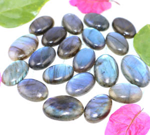 Piedra preciosa natural de labradorita, cabujón de forma ovalada, todos los tamaños, piedra suelta para fabricación de joyas, suministro al por mayor, fabricante a granel. - Product Image 2