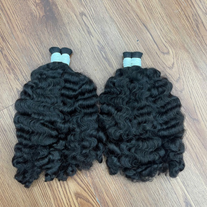 Extensiones de Cabello Rizado y Voluminoso, Color Negro, 100% Cabello Humano Vietnamita, Proveedor Mayorista Más Vendido - Product Image 6