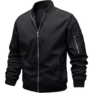 High Quality Hooded Bomber <b>Jacket</b> <b>Lightweight</b> Windproof Breathable Full Zip Cotton Lining Vintage Casual Wear High <b>Men's</b> <b>Jackets</b> - Product Image 1