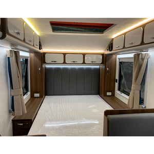 Off Road Aluminum Toy Hauler Trailer with Rear Ramp Door for ATV Motorcycle Transport Camper RV with Bed - Product Image 5