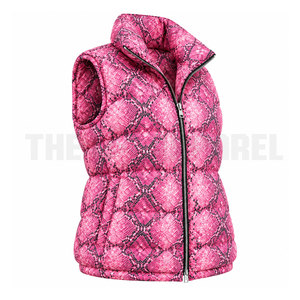 Latest Deign Winter Wear Puffer <b>Vest</b> Zipper Custom Logo Breathable StreetWear Outerwear Fashion Sleeveless Puffer <b>Vest</b> For <b>Women</b> - Product Image 2