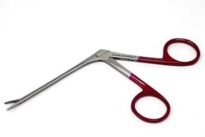 Pinzas de cocodrilo ENT de 3.5 pulgadas con eje angulado, acero inoxidable, para eliminación de cera de oído, mandíbulas microdentadas, instrumentos de otología, certificación CE - Product Image 6