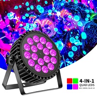 200W en alliage d'aluminium Par Light 18*10W RGB + UV Led Par Light DMX Infinite Mixing Stage Effect Stage Light pour Party Disco Nightclub