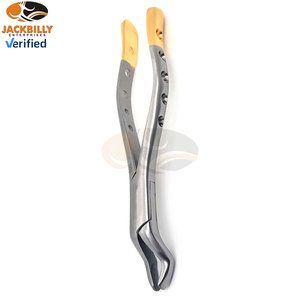 Pinzas de Extracción Dental Premium 10S, para Molares Superiores, Universales, Instrumentos Médicos para Extracción de Dientes, Puntas Dentadas de Acero Inoxidable, Doradas - Product Image 3