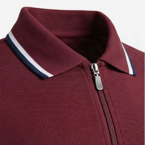 Men Polo <b>Shirts</b> Plus Size Quarter Zip <b>T</b>-<b>Shirt</b> Casual Short Sleeve <b>Collared</b> Tops With Pockets Customized Color Apparel - Product Image 4