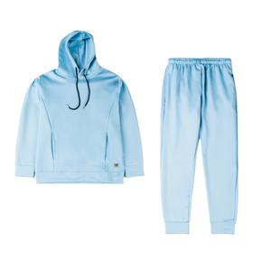 2025 traje de ajuste atlético de 2 piezas para hombre de moda, jersey de lana con capucha sólida, Sudadera estampada para correr, sudadera de talla grande para - Product Image 1