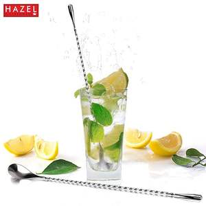 Cuchara de bar de acero para cócteles, accesorio de barra de lujo, herramienta de barra premium de acero - Product Image 3