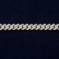 Chaîne cubaine pour homme en argent sterling 925 plaqué rhodium, massif et robuste, style hip-hop, entièrement sertie de moissanite, certifiée GRA