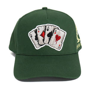 High Quality Custom Logo 5 Panel A <b>Frame</b> Snap Back Hat Flag Embroidery Curved Bill Baseball Cotton Cap Wholesale - Product Image 3
