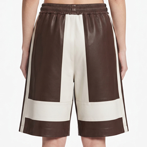Women's Loose Genuine <b>Leather</b> <b>Shorts</b> <b>Ladies</b> <b>Leather</b> Plus Size Drawstring <b>Short</b> Premium Quality Women <b>Leather</b> Oversize <b>Shorts</b> - Product Image 2