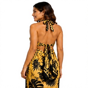 Premium lightweight polyester Sarong <b>Wrap</b> for Women elei tribal <b>Beach</b> Cover Up Resort Vacation Swimwear Lightweight Island - Product Image 4