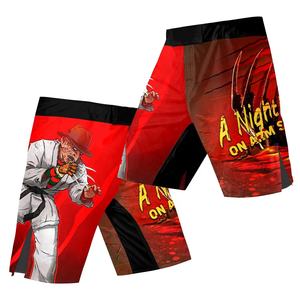 Ropa Deportiva al por Mayor con MOQ Bajo, Pantalones Cortos de Kickboxing y BJJ Elásticos, Transpirables y Ligeros, con Estampado Gráfico Único para MMA - Product Image 6