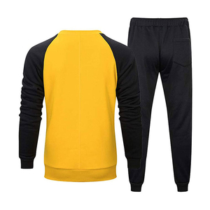 Custom High Quality <b>Blank</b> Crewneck Sweat suit Manufacturer Light <b>Weight</b> Fitness Sweatshirts and Sweatpants Jogging 2 Piece Set - Product Image 6