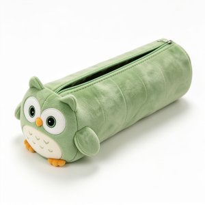 Green Plush Dog <b>Backpack</b> With Brown Ears And Yellow Stripes For Kids 2 To 4 Years Unisex - Product Image 3