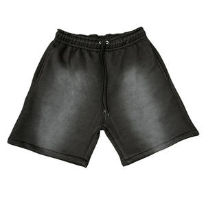 Shorts streetwear imprimés en relief délavés à l'acide OEM pour hommes et femmes, personnalisés en usine FLP GEARS - Product Image 1