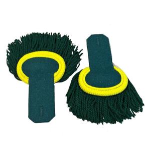 อีพาเล็ตต์สีเขียวสุดหรู ป้ายติดไหล่แบบสั่งทำพิเศษ คุณภาพสูง ปักลายผีเสื้อ ติดกระเป๋าคลัทช์ แบบเย็บติด ประดับพู่ห้อยสไตล์อังกฤษ หรูหรา - Product Image 3