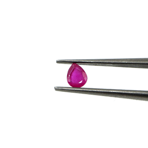 Rubíes naturales de Bangkok calibrados en forma de pera de 4x5 mm, piedra preciosa de rubí facetada natural suelta para la fabricación de joyas, lista para usar. - Product Image 2