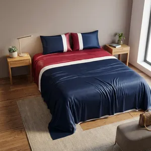 Sábana de Microfibra Ombre Resistente, 125 GSM, Premium, Ecológica, Moderna, con Aspecto Sólido y Elegante, para Uso en el Hogar y Habitaciones de Huéspedes - Product Image 4